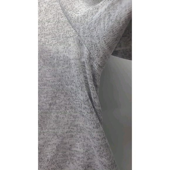 One World Womens 2X Top 3/4 Sleeve Detachable Scarf Gray Blue Shirt Hippie Boho - Picture 3 of 13